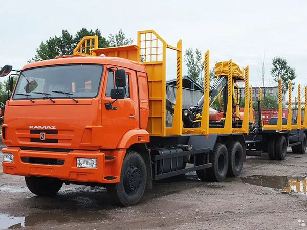 Сортиментовоз КамАЗ 65115 с КМУ