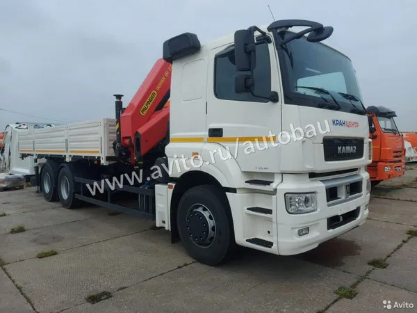 Бортовой грузовик с КМУ КамАЗ 65207 с КМУ Inman IM-320