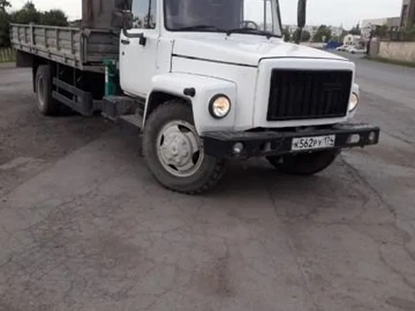 Бортовой грузовик с КМУ ГАЗ 3309