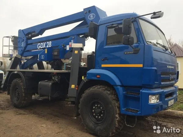 Автовышка КамАЗ 43502 с АГП Manotti GDX-28
