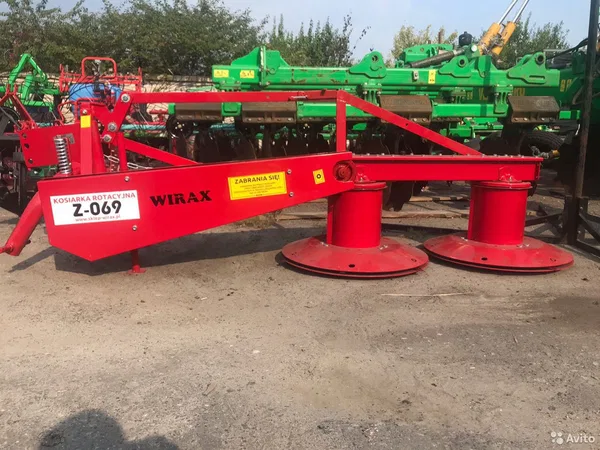 Косилка Wirax 1.25-1.85м роторная валковая тип Z