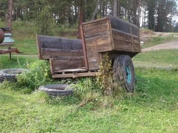 Тракторный прицеп (телега одноосная)