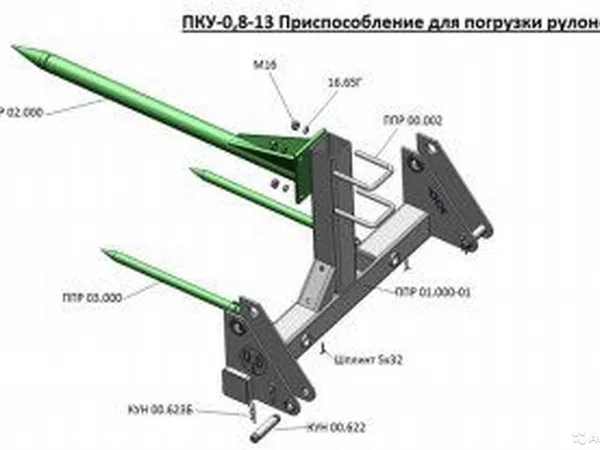Штыковые вилы Сальсксельмаш ПКУ-0,8-13