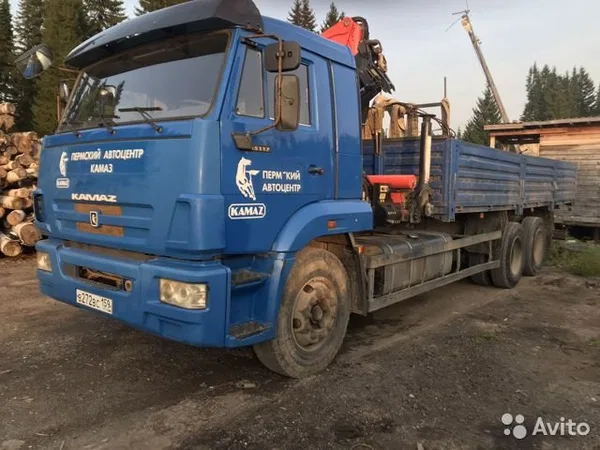 Бортовой грузовик с КМУ КамАЗ 651137-N3