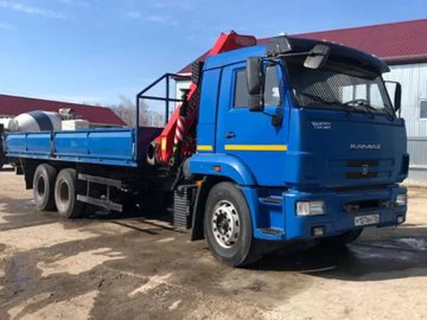 Бортовой грузовик с КМУ КамАЗ
