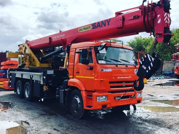 Автокран Palfinger Sany КС-5573А на шасси КамАЗ 65115