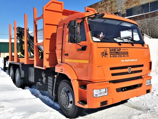 Сортиментовоз КамАЗ 65115 с КМУ