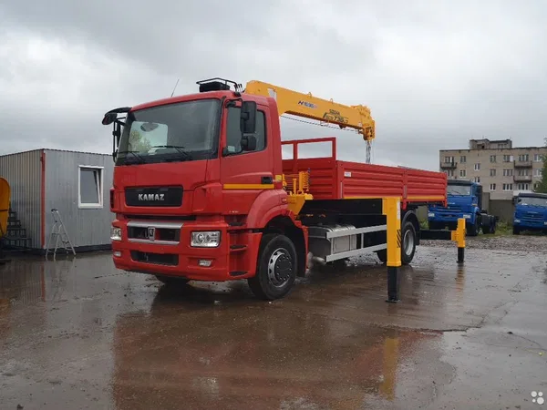 Бортовой грузовик с КМУ КамАЗ 5325