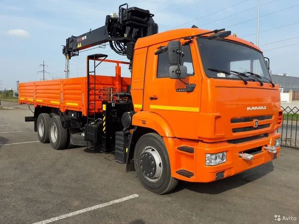 Бортовой грузовик с КМУ КамАЗ 65115 с КМУ Hiab 160 тм-6