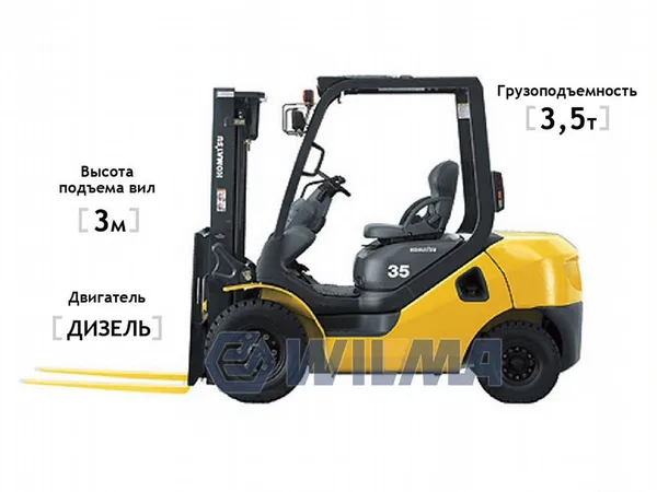 Вилочный погрузчик Komatsu FD35AT-17