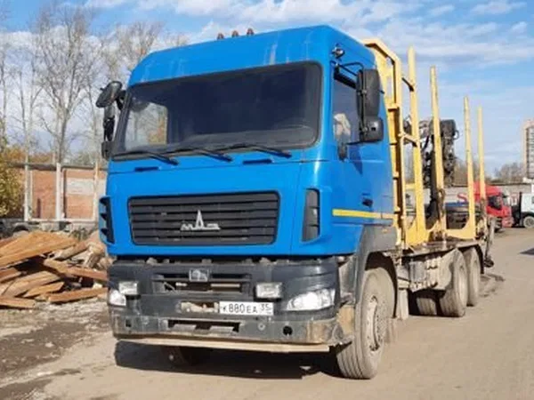 Сортиментовоз МАЗ 6312В9 с ГМУ СФ75