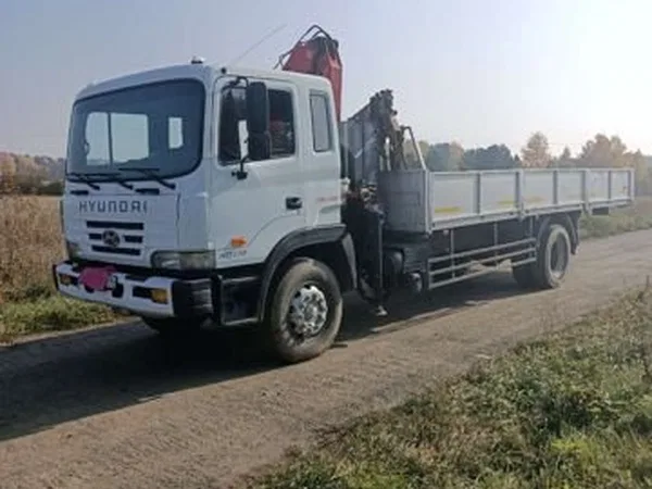 Бортовой грузовик с КМУ Hyundai HD170
