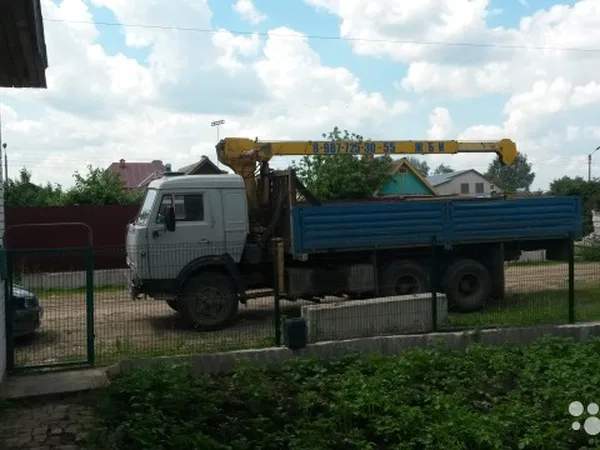 Бортовой грузовик с КМУ КамАЗ