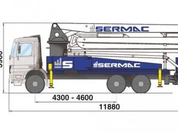 Автобетононасос SERMAC ZENITH 4Z38