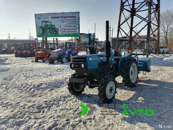 Мини-трактор Mitsubishi D1650 с фрезой 136 см
