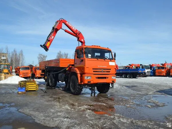 Бортовой грузовик с КМУ КамАЗ 43118