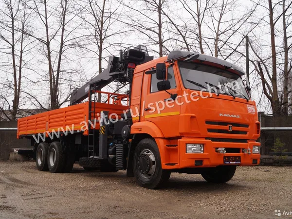 Бортовой грузовик с КМУ КамАЗ 65115