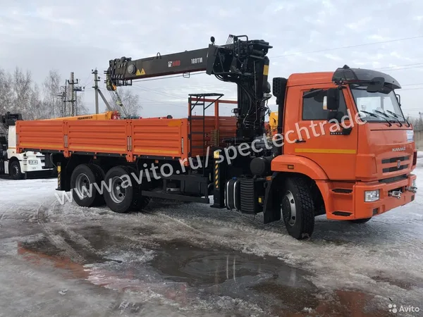Бортовой грузовик с КМУ КамАЗ 65115