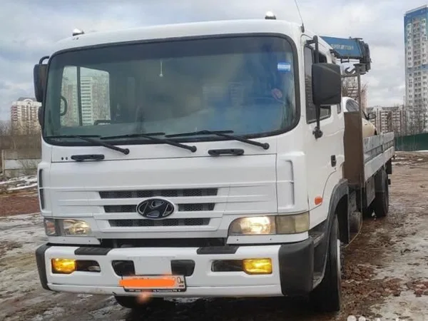Бортовой грузовик с КМУ Hyundai HD170