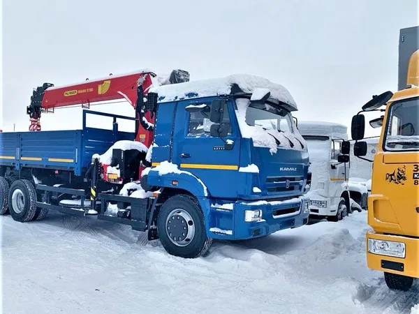 Бортовой грузовик с КМУ КамАЗ 65117