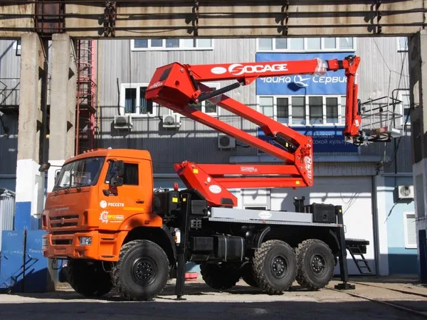 Автовышка КамАЗ 43118 с АГП Socage (Чайка-Сервис)
