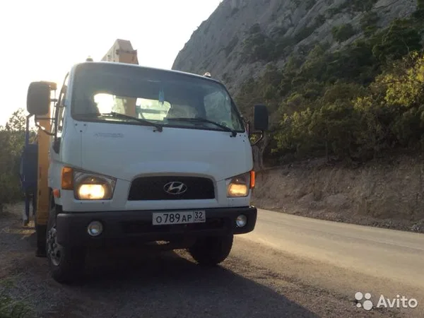 Бортовой грузовик с КМУ Hyundai