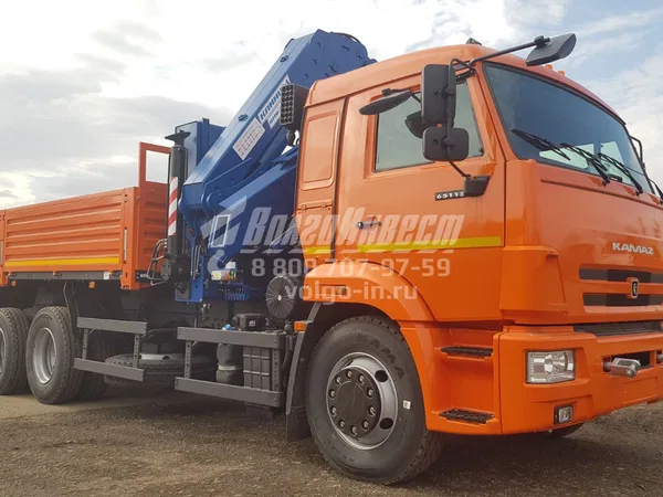 Бортовой грузовик с КМУ КЛИНЦЫ КМА-20К на шасси КАМАЗ 65115