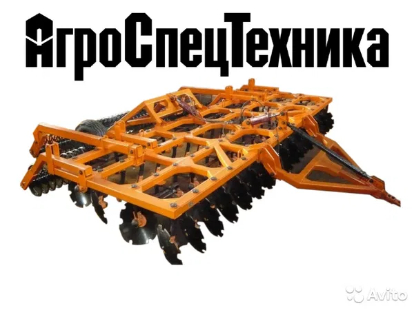 Дисковая борона АгроСпецТехника БДМ 6х4 (прицепная со шлейф-катком)