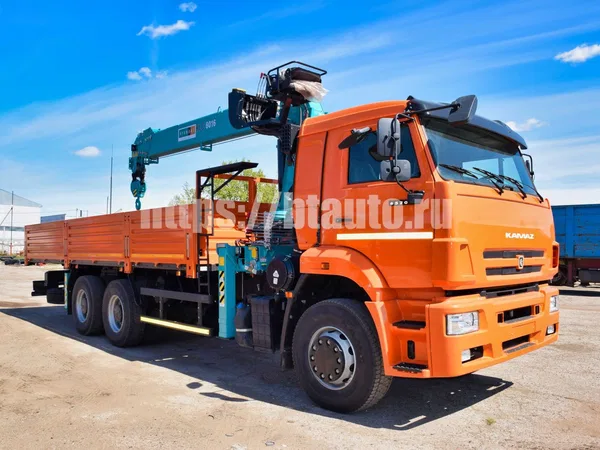Бортовой грузовик с КМУ                                                         КамАЗ                                                     6520