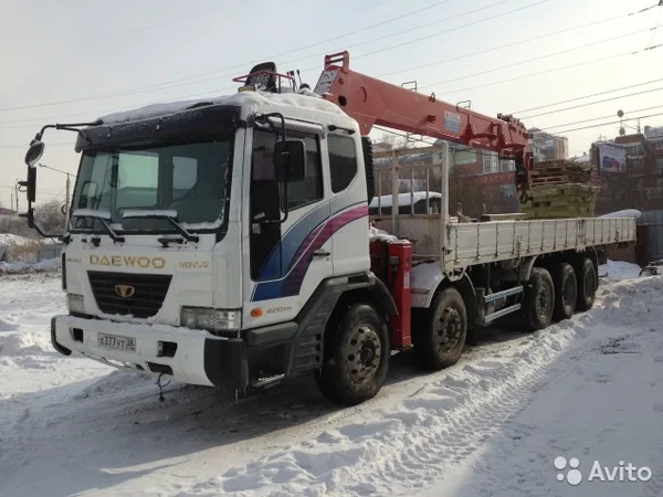 Бортовой грузовик с КМУ Daewoo Ultra Novus P9CSF с КМУ CSS350