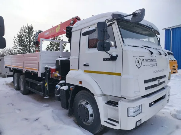 Бортовой грузовик с КМУ КамАЗ 65117