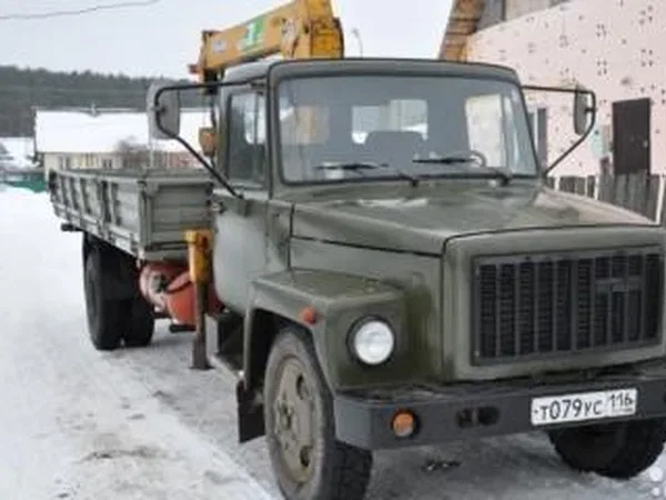 Бортовой грузовик с КМУ ГАЗ 3307