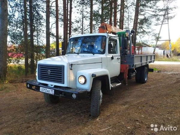 Бортовой грузовик с КМУ ГАЗ 3309