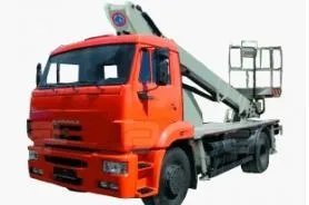 Маловысотная автовышка Камаз 43253