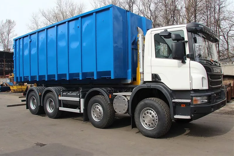 Мусоровоз Scania МУСОРОВОЗ P400 8X4 С КРЮКОВЫМ ПОГРУЗЧИКОМ