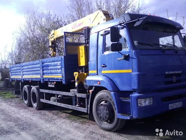 Бортовой грузовик с КМУ КамАЗ 65117-N3