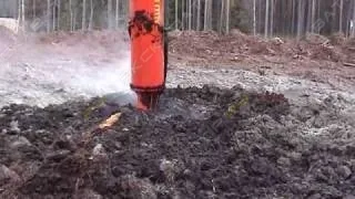 Стабилизатор грунта WIRTGEN Raco 350 в заболоченных и торфяных