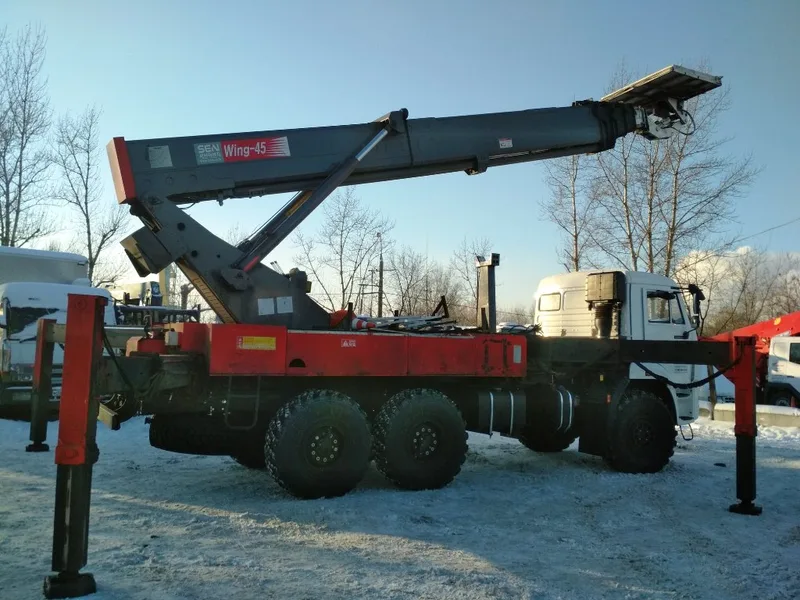 Средневысотная автовышка HANSIN КАМАЗ