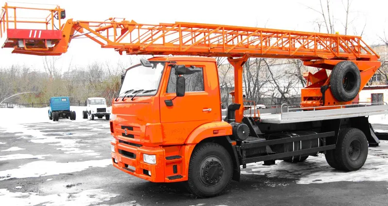 Средневысотная автовышка АГП -32Т на шасси КамАЗ-65115