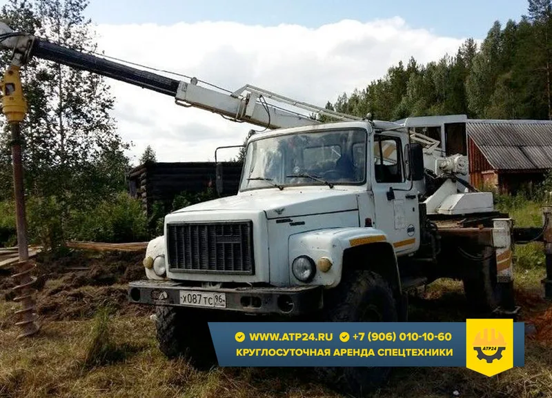 Мобильная буровая установка ГАЗ 3309 Т17 телескопический