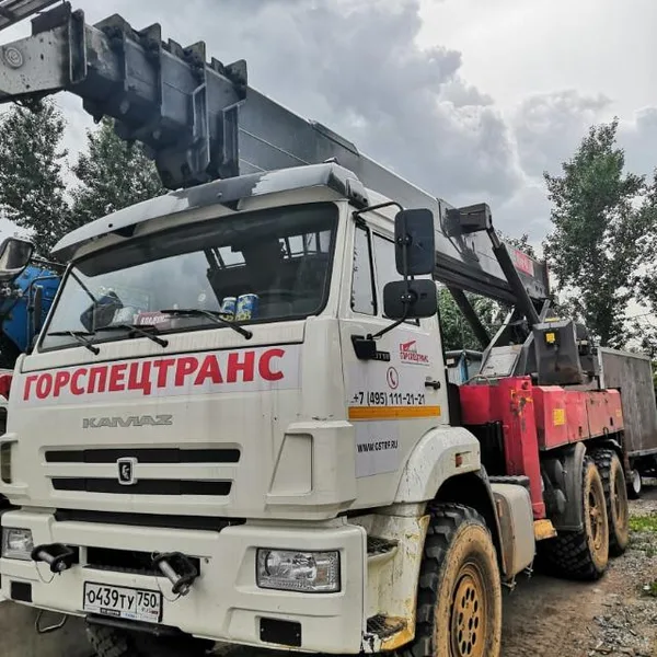 Высотная автовышка Камаз ВС-28К (шасси КАМАЗ-43114 6х6)