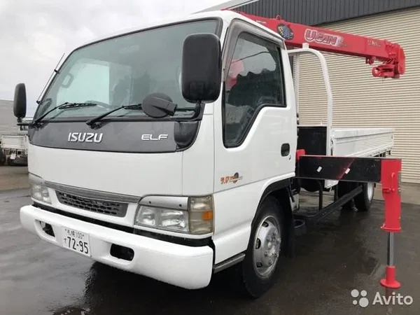 Бортовой грузовик с КМУ ISUZU Elf