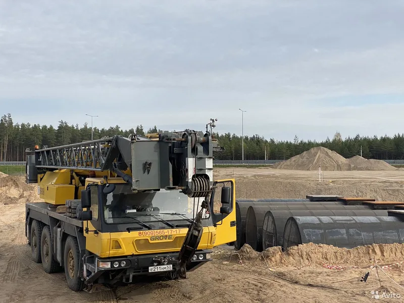Автокран 55 тонн. Стрела 43-58 метров