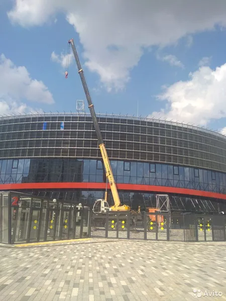 Услуги автокрана вездехода стрела 31м