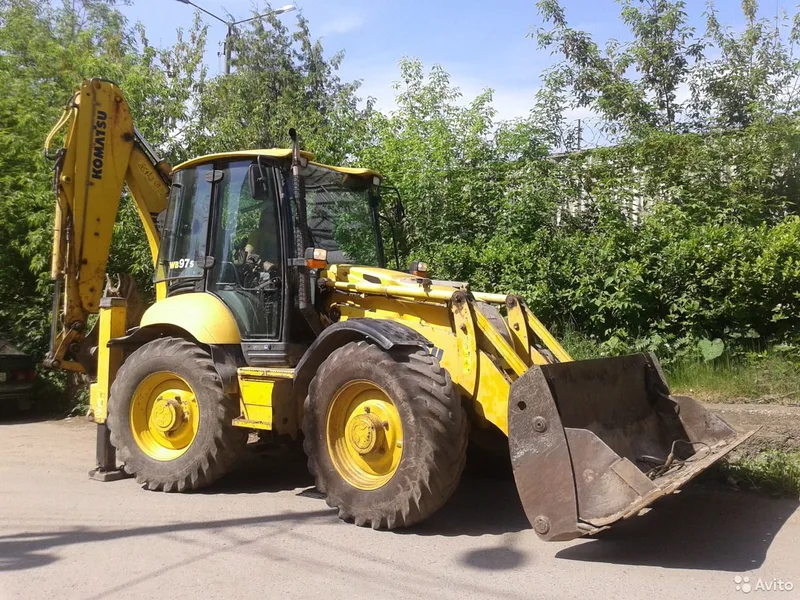Услуги аренда экскаватора погрузчика komatsu