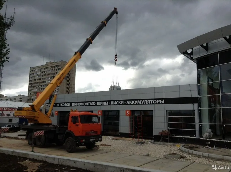 Аренда автокрана 25т, вылет стрелы 22-31 метров