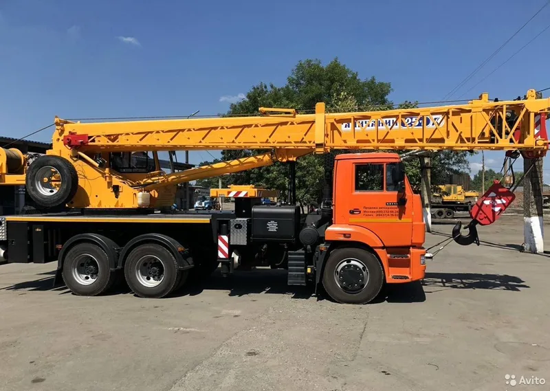 Услуги автокрана, аренда автокрана Камаз г/п 25т