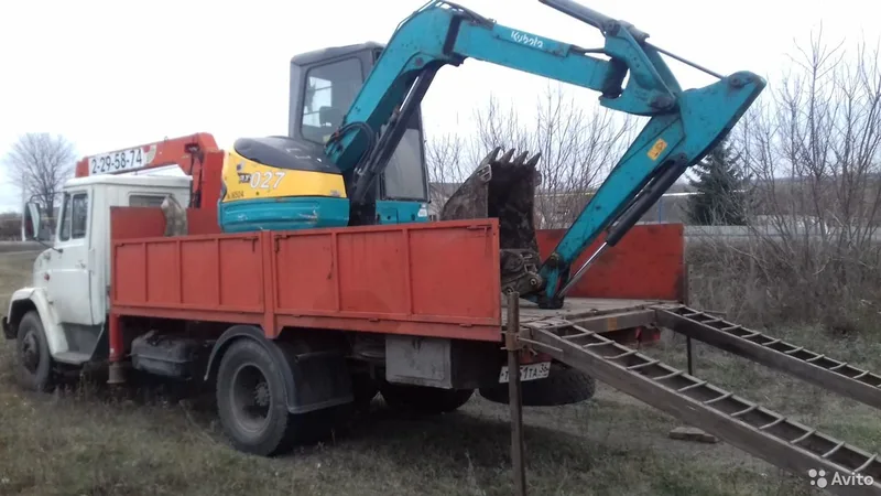 Услуги мини-экскаватора, самосвала, манипулятора
