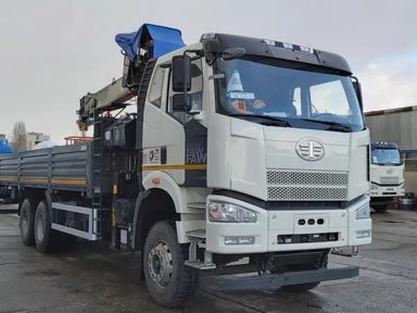 Бортовой грузовик с КМУ FAW 732755 с КМУ Hiab 190TM-6