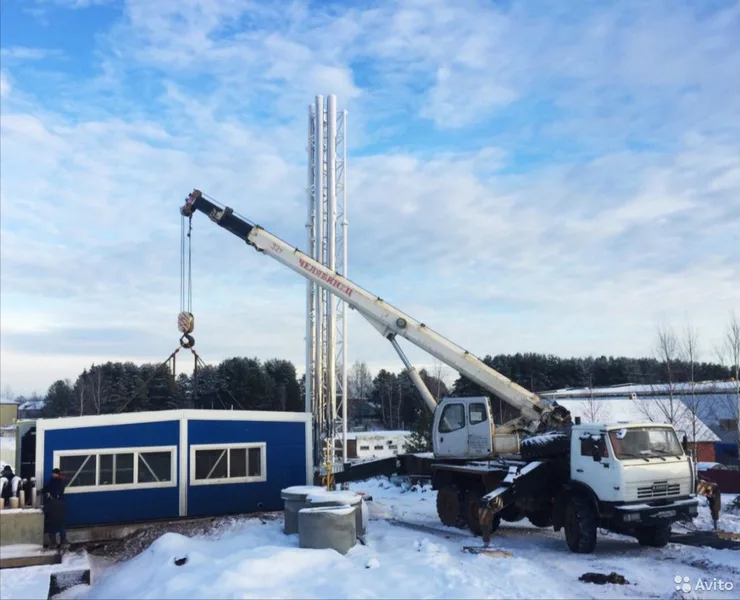 Услуги автокрана вездеход 32 тн 28м Камаз 43118